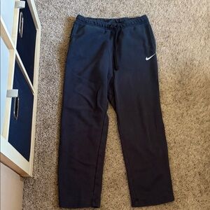 Nike Black Joggers with White Swoosh